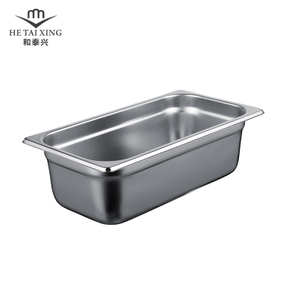 Nihon Catering Gastronorm Pans 1/3 Taille 100 mm Poêle à vapeur profonde pour ensemble de restauration