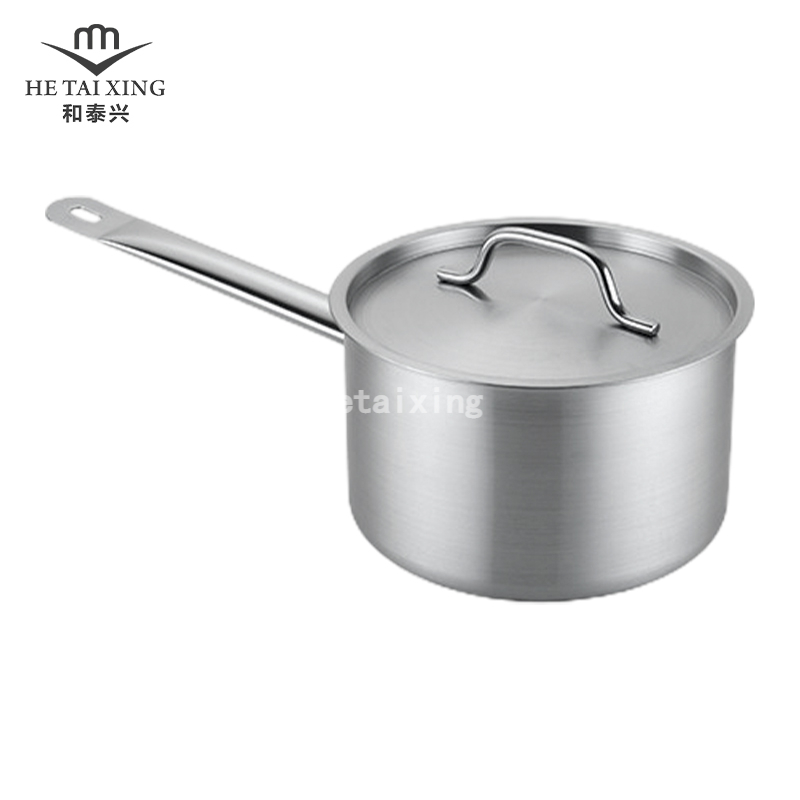Plaque de cuisson à soucoupe en acier inoxydable à trois épaisseurs et casseroles lavables au lave-vaisselle
