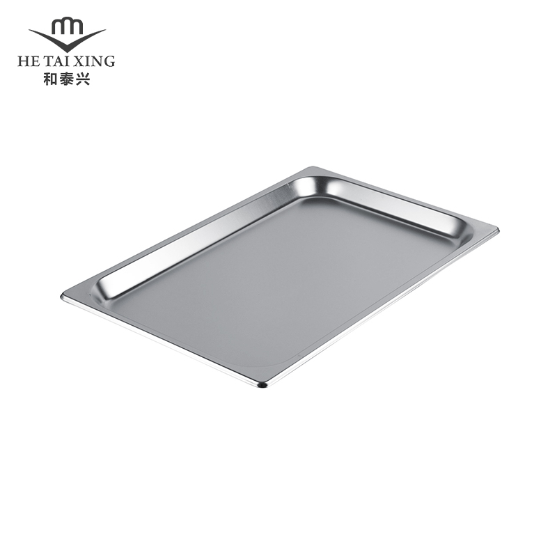 Poêle GN de ​​Style américain, taille 1/1, récipients alimentaires en acier inoxydable de 25mm de profondeur pour accessoires de cuisine