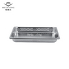 Récipients non toxiques profonds de stockage de nourriture de la casserole 1/1 65mm de GN perforée par style des USA