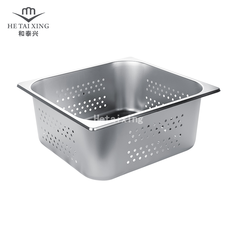 Conteneurs GN perforés américains 2/3 150 mm de profondeur pour les essentiels de cuisine