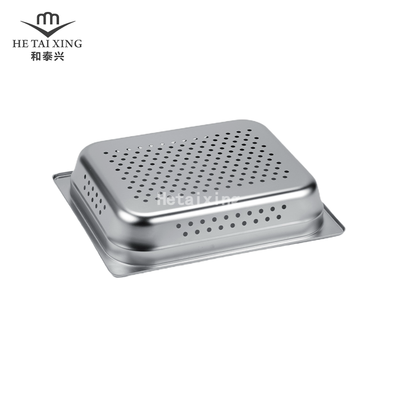 Poêle gastronorme japonaise perforée 1/2, table à vapeur profonde de 65 mm, à vendre pour les petits cafés