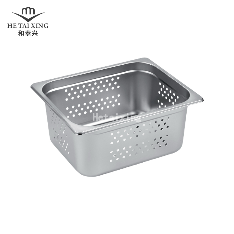 Poêle gastronorme japonaise perforée 1/2, poêle profonde de 150mm avec cuiseur vapeur pour 20 ustensiles et équipements de cuisine