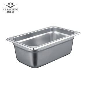 Conteneurs gastronormes de type JPN 1/4 GN Pan 100 mm pour équipement de restaurant standard