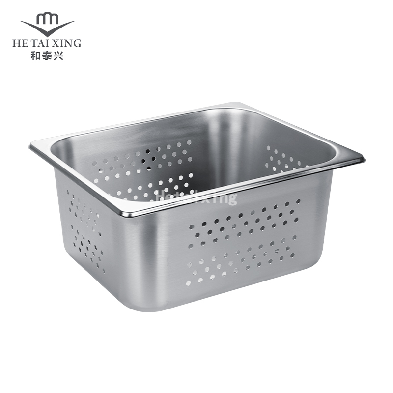 Poêle Gastronorme US Perforée 1/2 Profondeur 150mm pour un Inox de Qualité